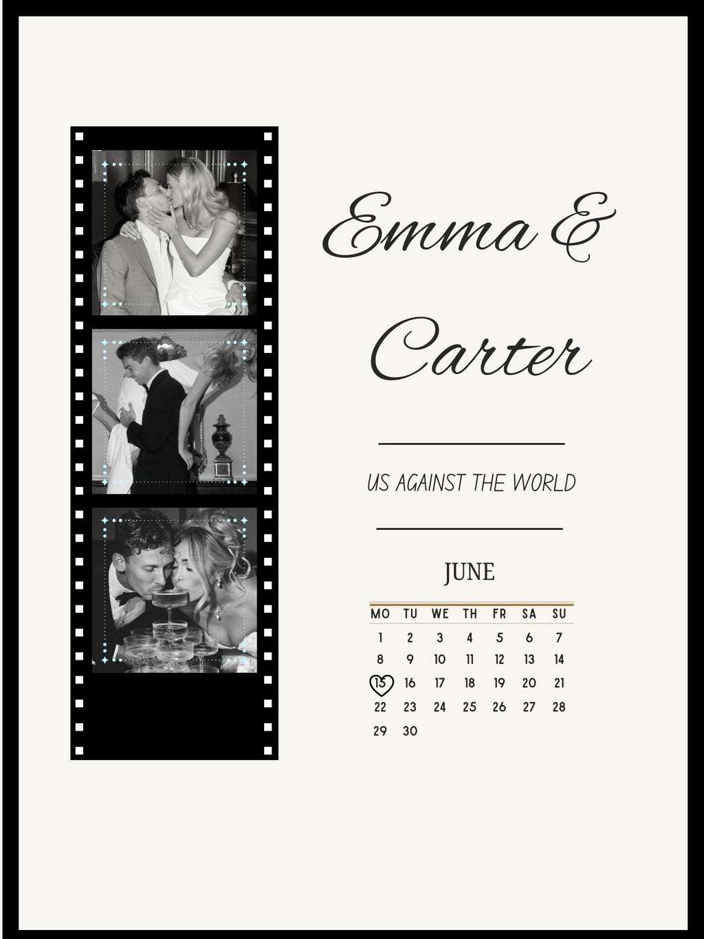 Editable Couple Collage Templates