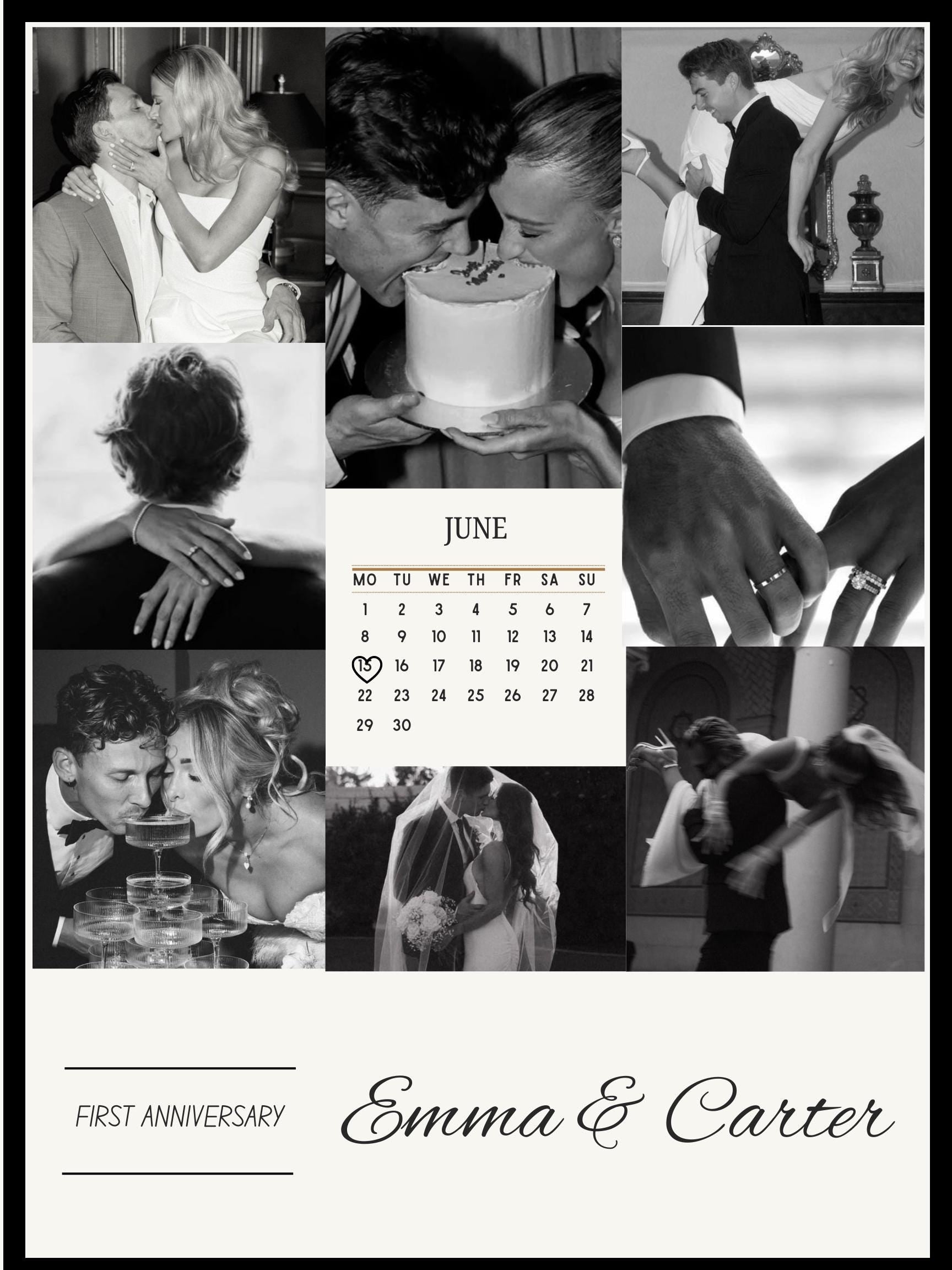 Editable Couple Collage Templates