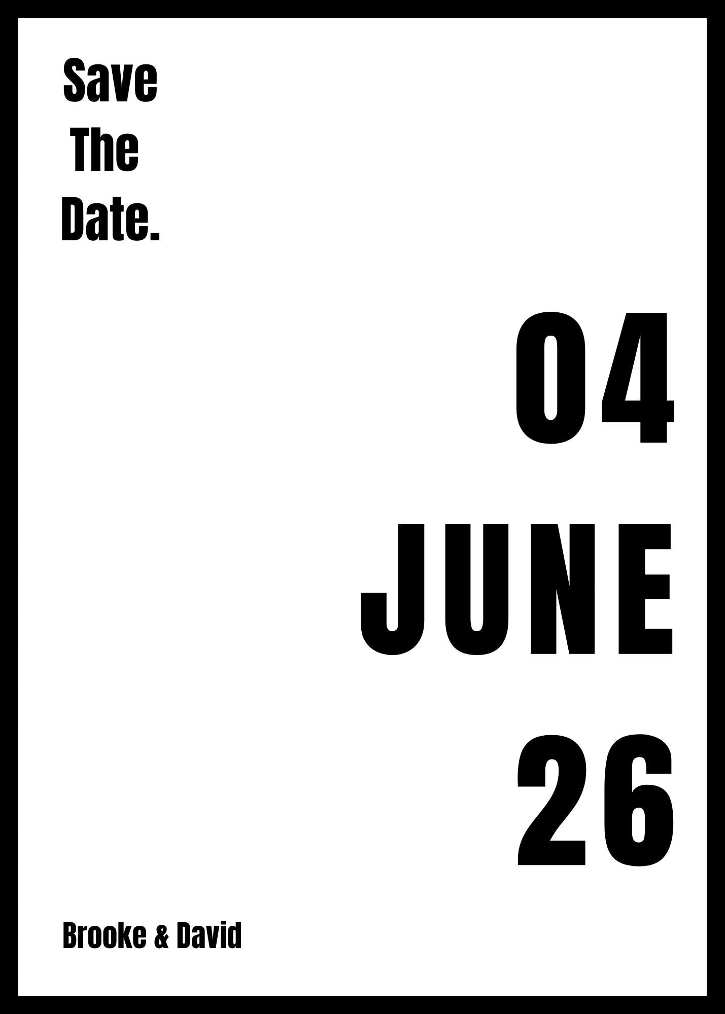 Editable Save the Date Template