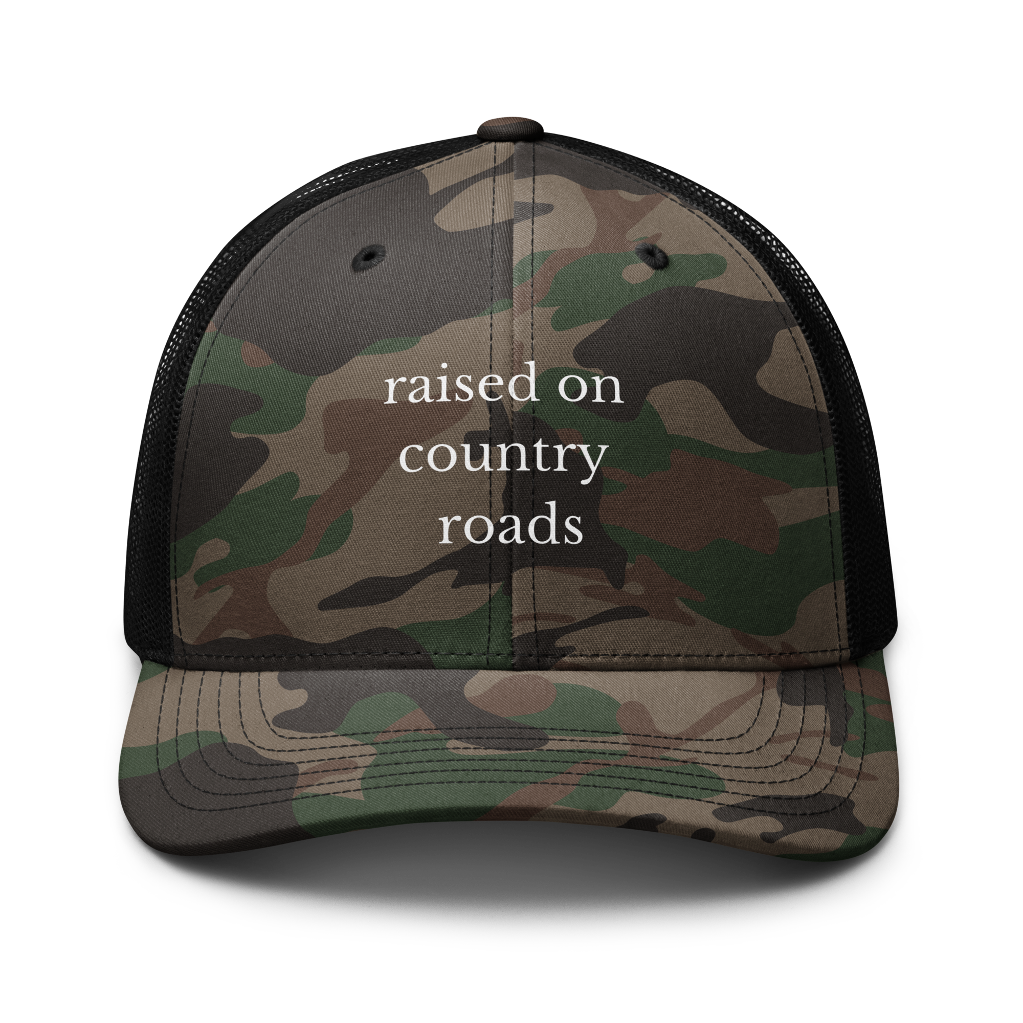 Camouflage trucker hat