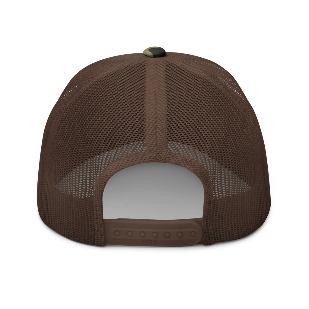 Small town camo trucker hat