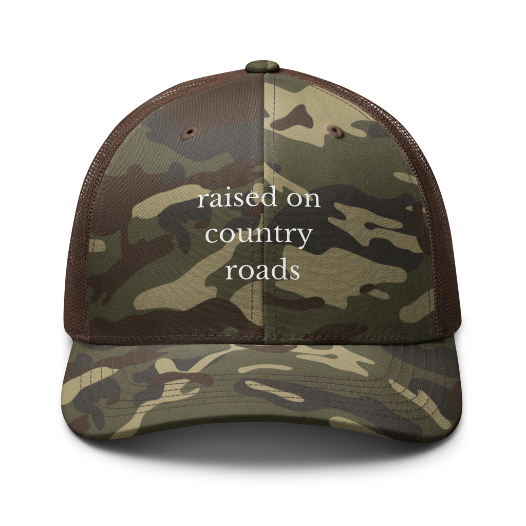 Camouflage trucker hat