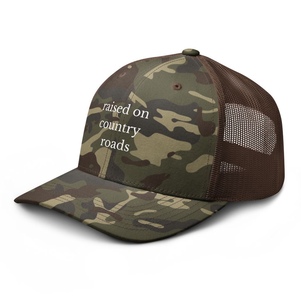 Camouflage trucker hat