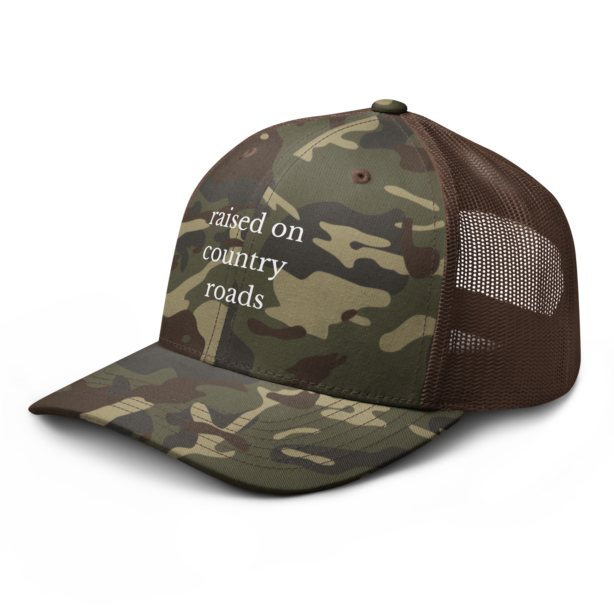 Camouflage trucker hat