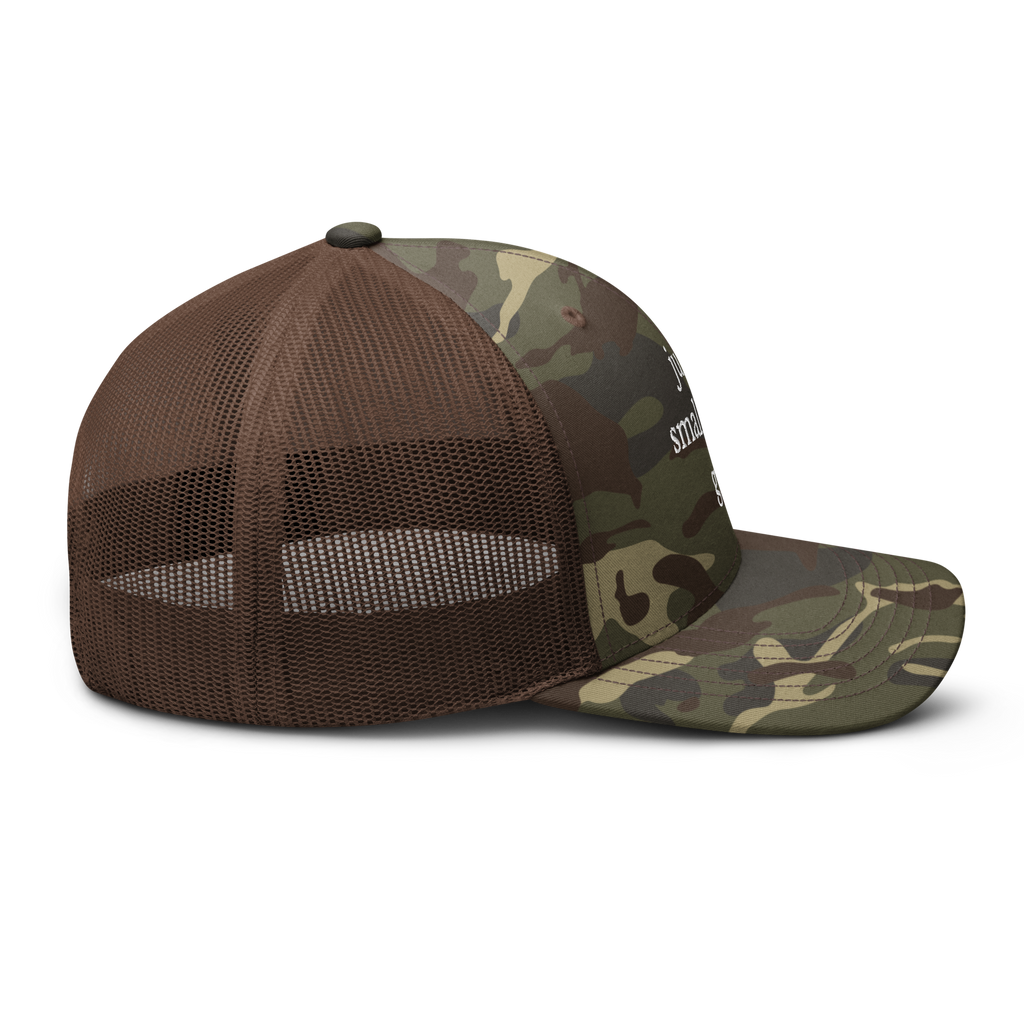 Small town camo trucker hat