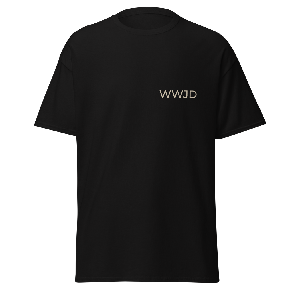WWJD T-Shirt: Faith Reminder Tee, 100% Cotton Unisex Apparel