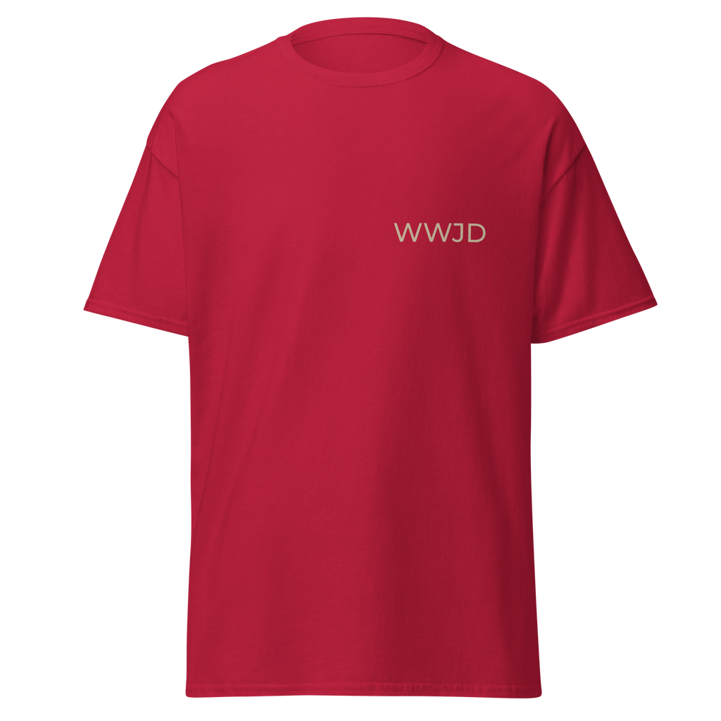 WWJD T-Shirt: Faith Reminder Tee, 100% Cotton Unisex Apparel