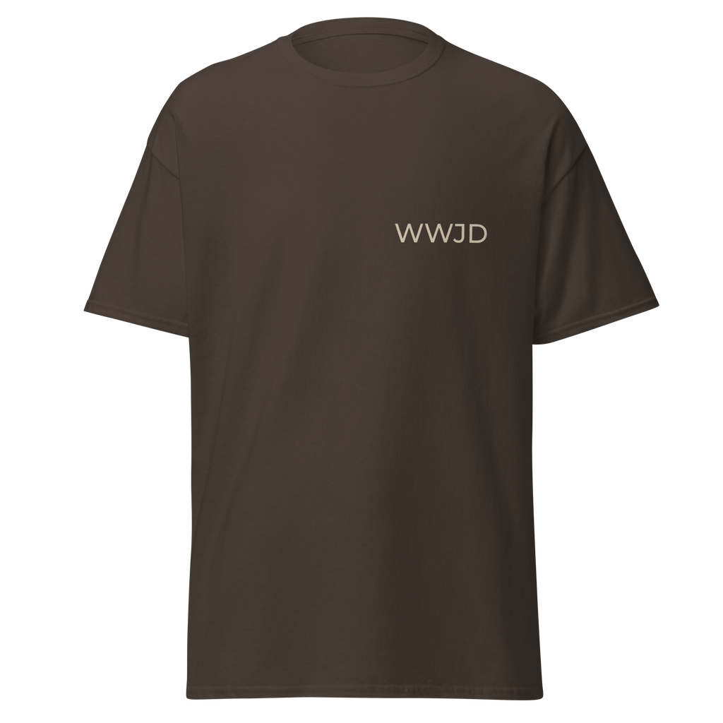 WWJD T-Shirt: Faith Reminder Tee, 100% Cotton Unisex Apparel