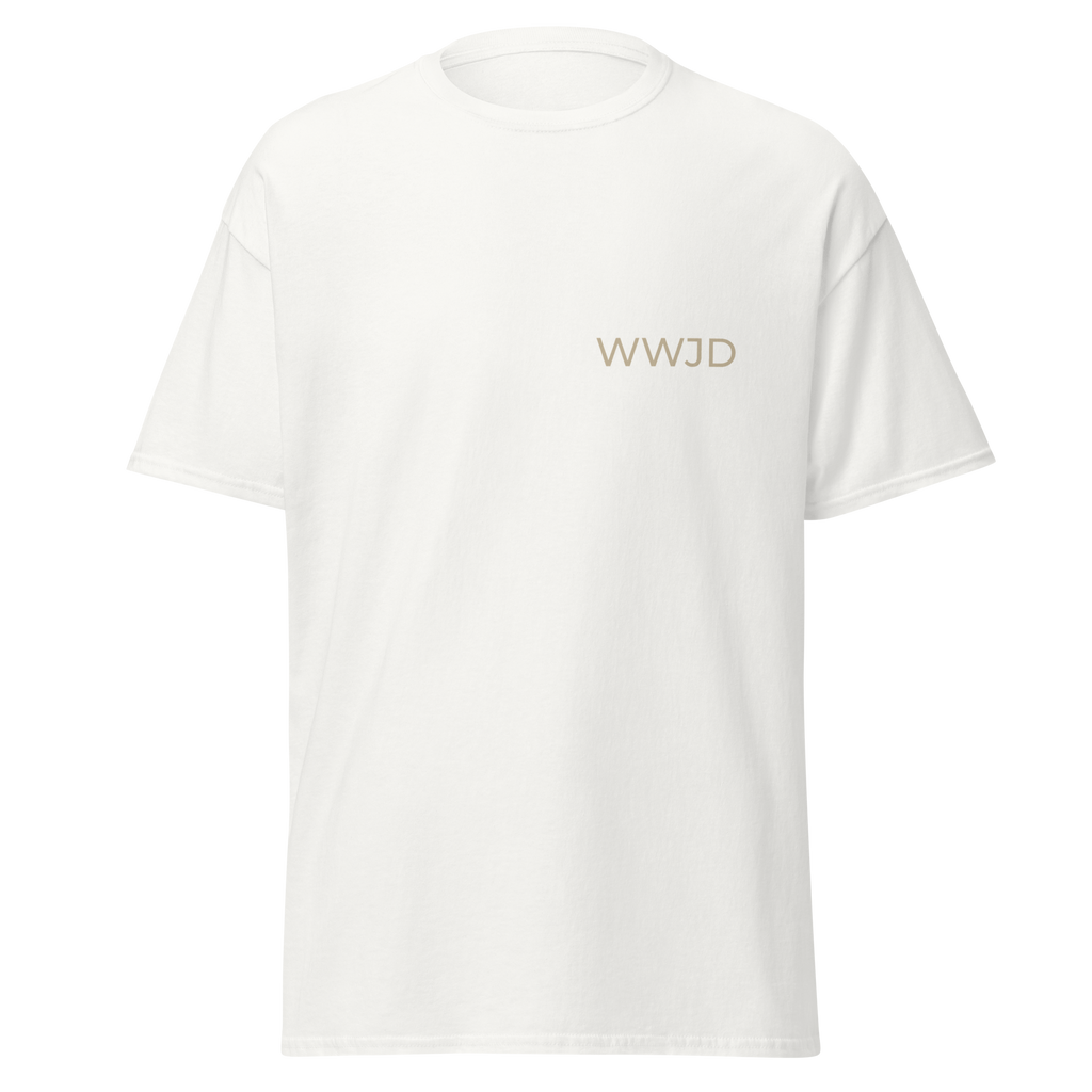 WWJD T-Shirt: Faith Reminder Tee, 100% Cotton Unisex Apparel
