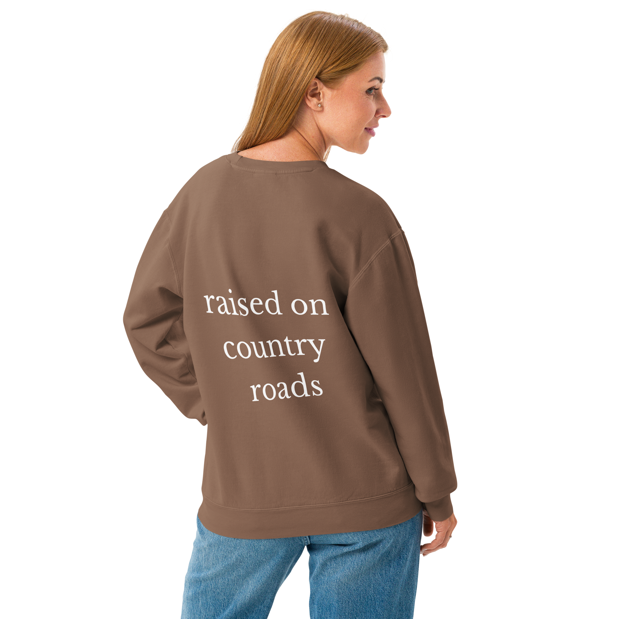 Raised on Country Roads crewneck